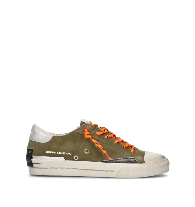 Sneaker uomo militare in suede Vario