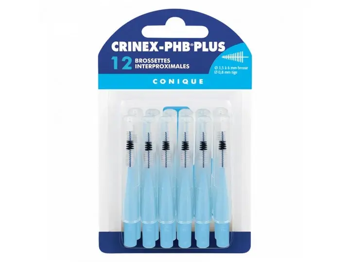 PHB PLUS Spazzole Interassimali Coniche 3.5 a 6mm x12