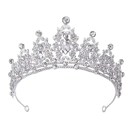 Cristallo Nozze Corona Donna Ragazze Strass Tiara con pettine Fascia Principessa Regina Prom Accessori per capelli da