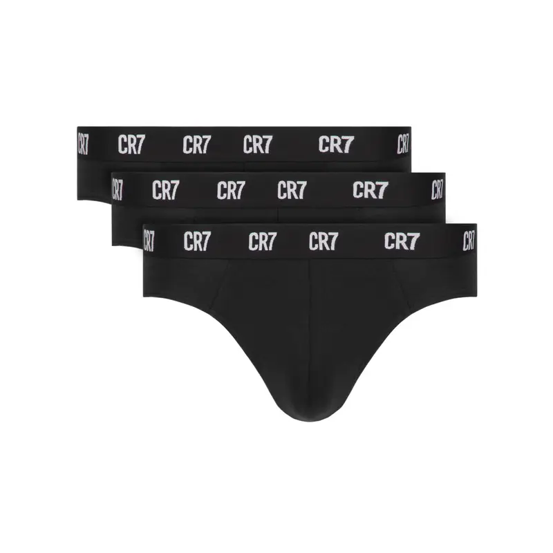 Set di 3 slip Main Basic Brief 3-Pack 8100-66-900 Nero