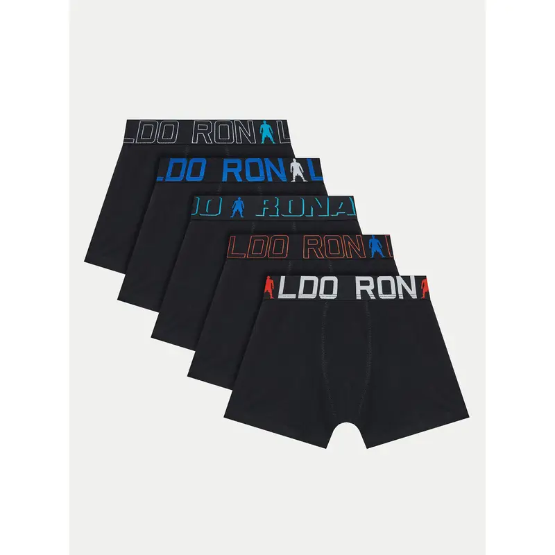 Set di 5 boxer 8405-51 Nero