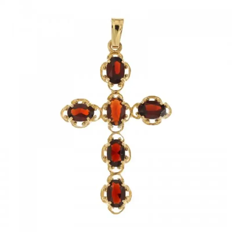 Croce da donna in Oro Giallo e Bianco 803321706660