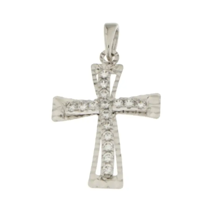 Croce Donna Oro Bianco GL100592