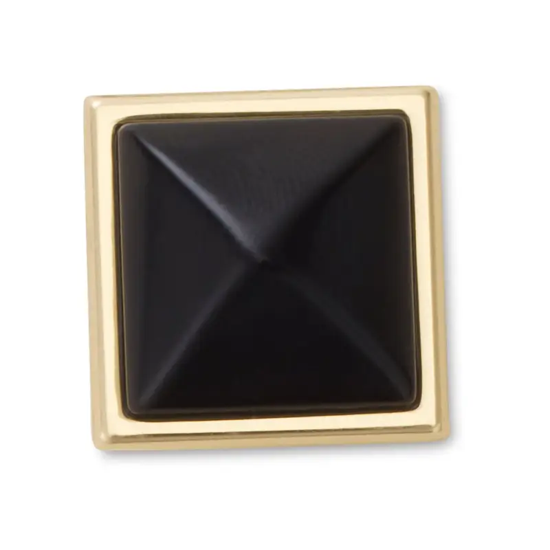 Black and gold pyramid stud UCOL