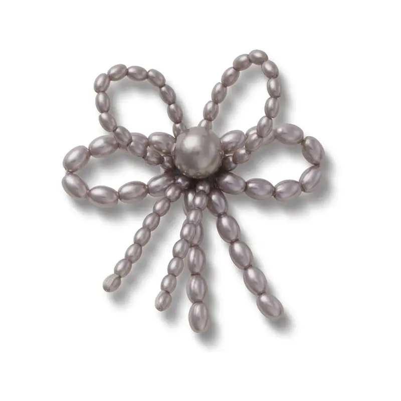 Black pearl beaded bow UCOL