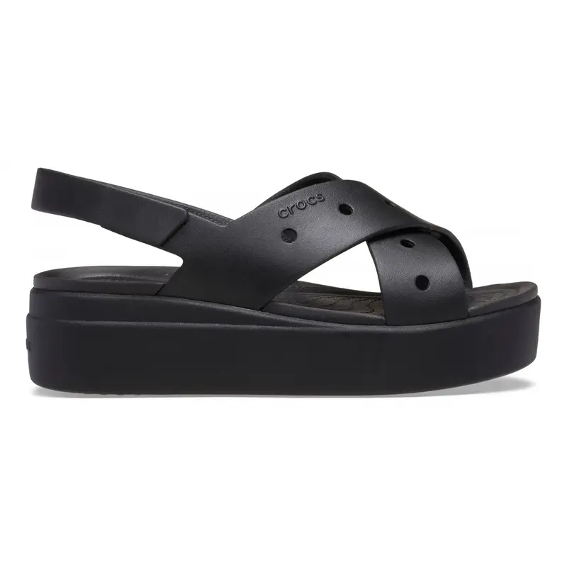 Brooklyn 4u cross strap sandal w Black