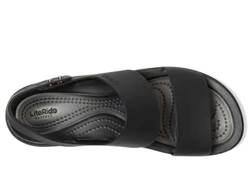 Crocs Brooklyn Low Wedge, Sandali Donna, Black/Black, 42/43 EU miniatura 2