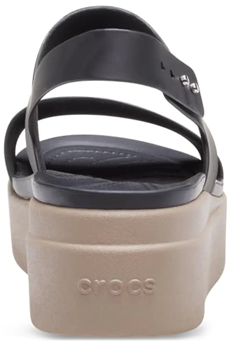 Crocs Brooklyn Low Wedge, Sandali Donna, Black Mushroom, 41/42 EU miniatura 2