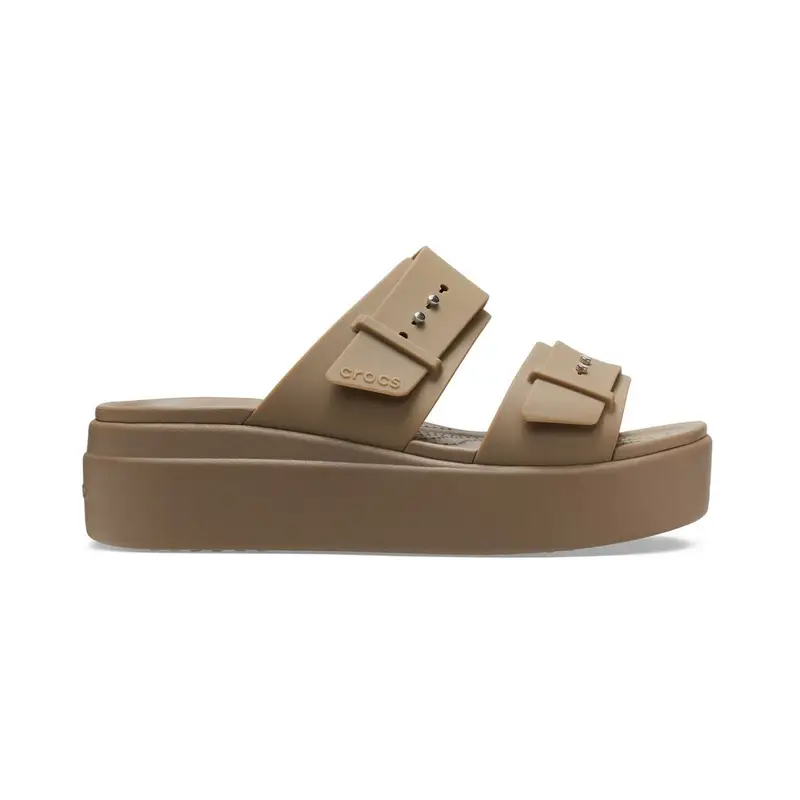 brooklyn sandal low wedge w Khaki