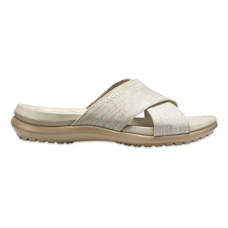 Capri shimmer xband sandal w Oyster