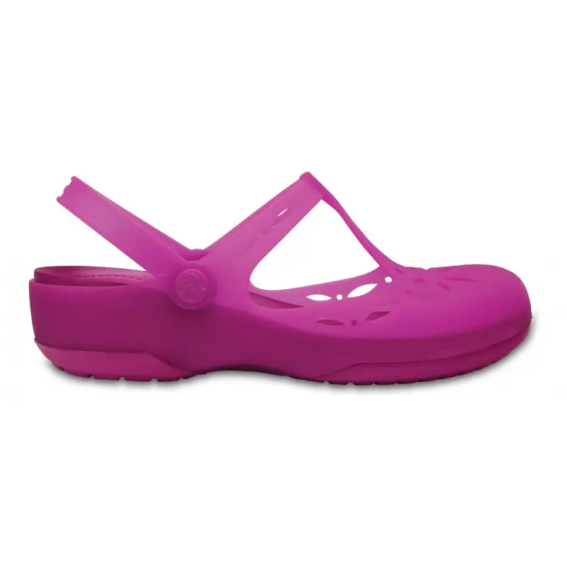 carlie cut out clog w VIBRANT VIOLET