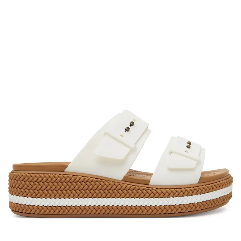 Ciabatte Crocs Brooklyn Woven Buckle 209978 Bianco