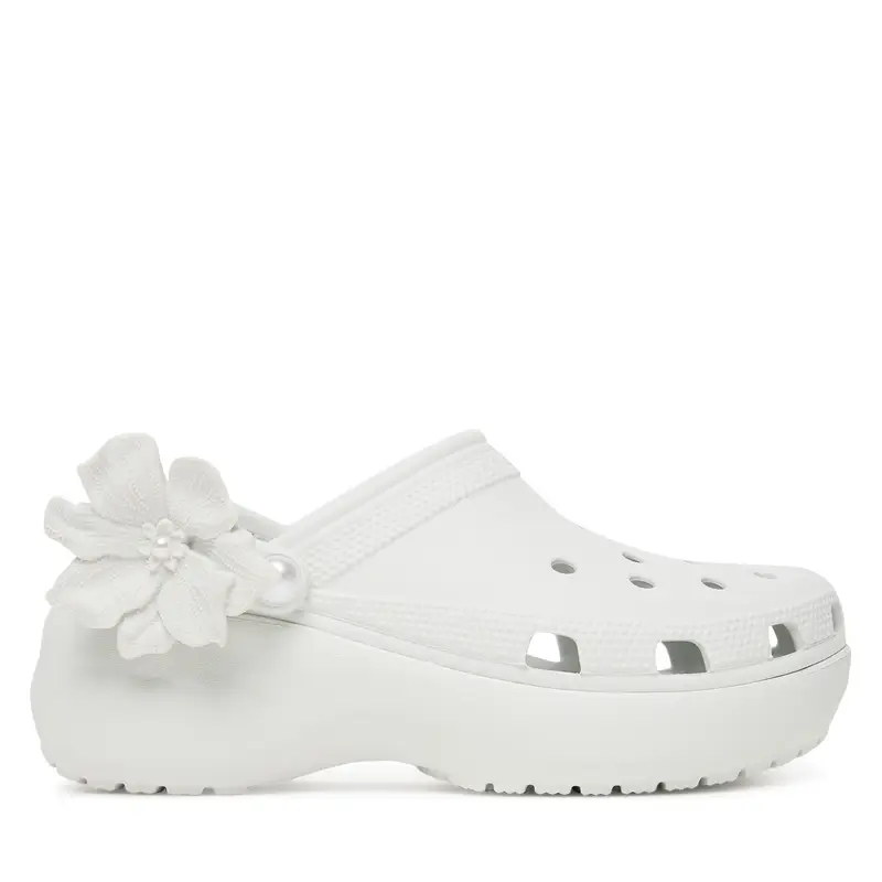 Ciabatte Crocs Classic Bouquet Platform Clog 211292 Bianco
