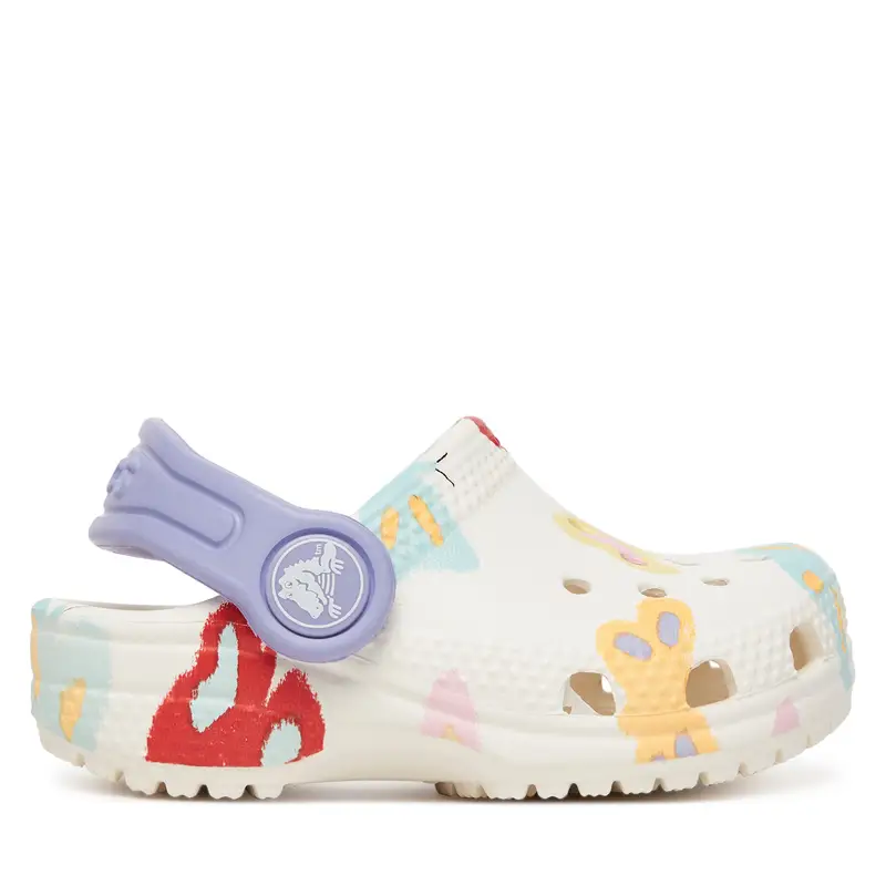 Ciabatte Crocs Classic Butterfly Graphic Clog T 211263 Bianco