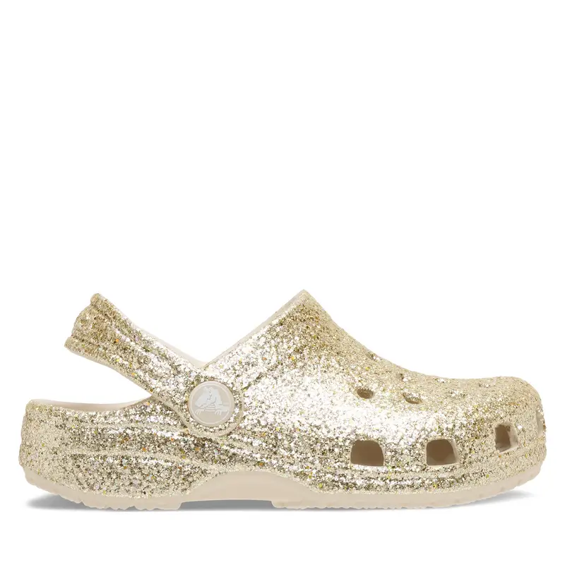 Ciabatte Crocs Classic Chunky Glitter Clog K 211939 Beige