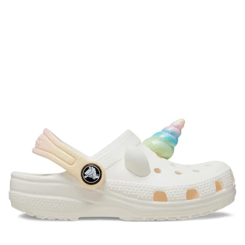 Ciabatte Crocs Classic Iam Rainbow Unicorn Clog T 209701 Bianco
