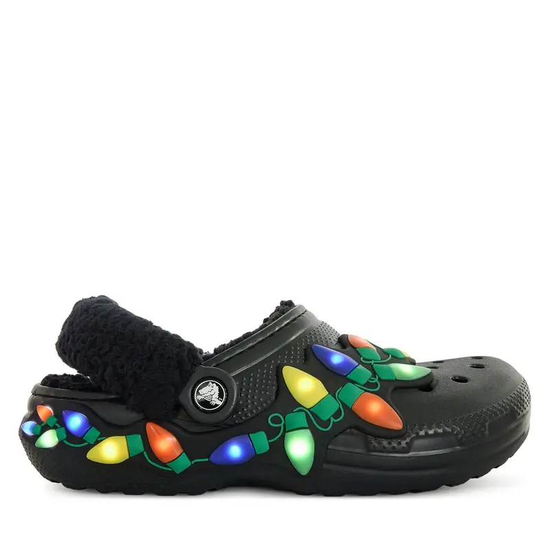 Ciabatte Crocs Classic Lined Holiday Lights Clog 212054 Nero
