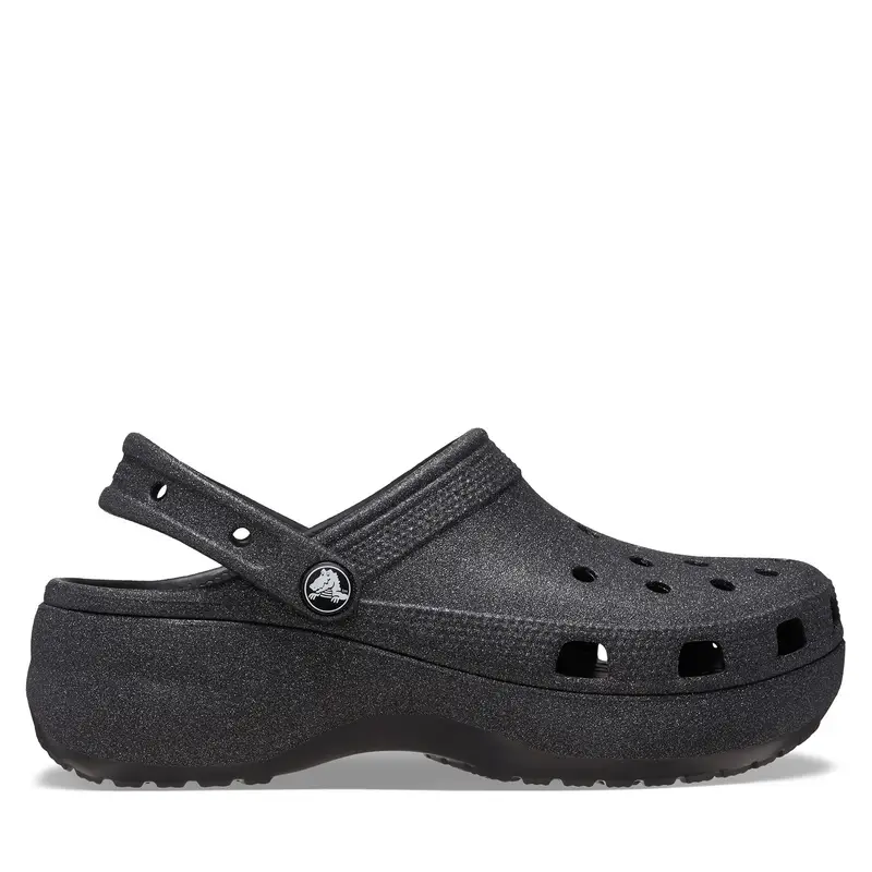 Ciabatte Crocs Classic Platform Glitter Clog W 207241 Nero