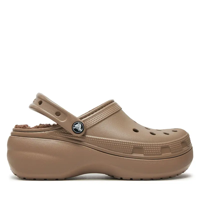 Ciabatte Crocs Classic Platform Lined Clog W 207938 Marrone
