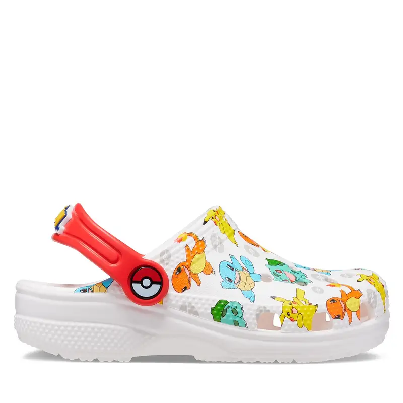 Ciabatte Crocs Classic Pokemon Clog Kids 207739 Bianco