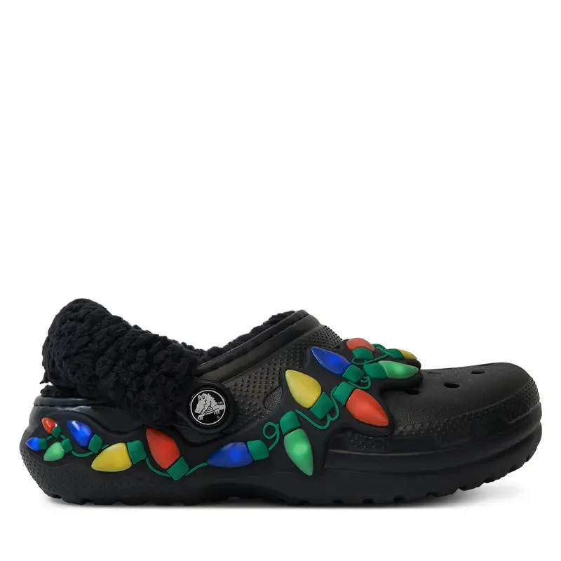 Ciabatte Crocs Clsc Lined Holiday Lights 212026 Nero