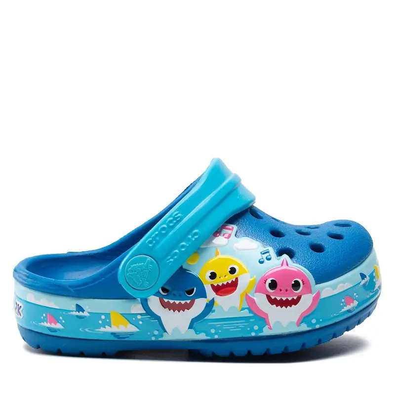 Ciabatte Crocs Crocsflbaby Shark Band Clog T 207066 Blu