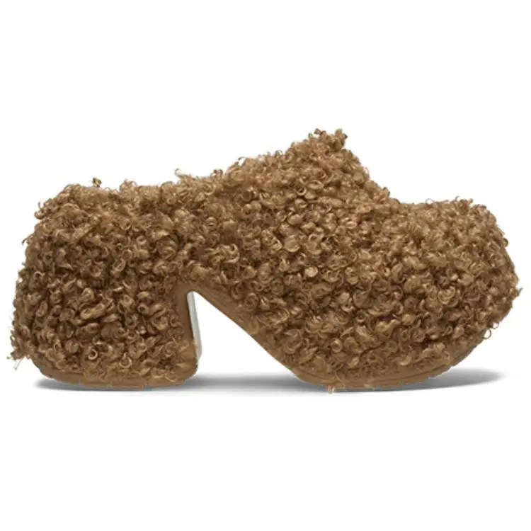 Ciabatte Crocs Eleganti Versatili EVA Anti-Usura a Punta Chiusa Ciabatte da Donna Marrone 210748-2EY 36-37 miniatura 2