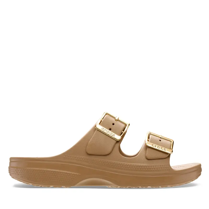 Ciabatte Crocs Saturday Sandal Metallic Buckle 213316 Marrone