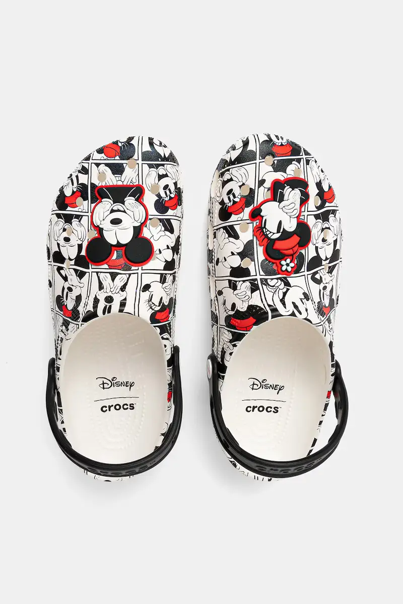 ciabatte slide Classic Mickey And Minnie Clog colore bianco 211483 miniatura 2