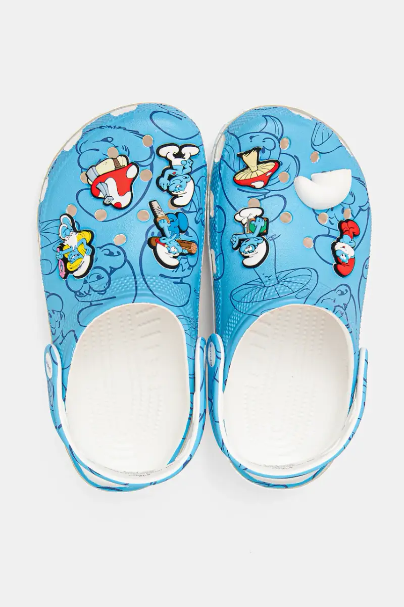 ciabatte slide CLASSIC SMURFS CLOG KIDS colore blu 210821 miniatura 4