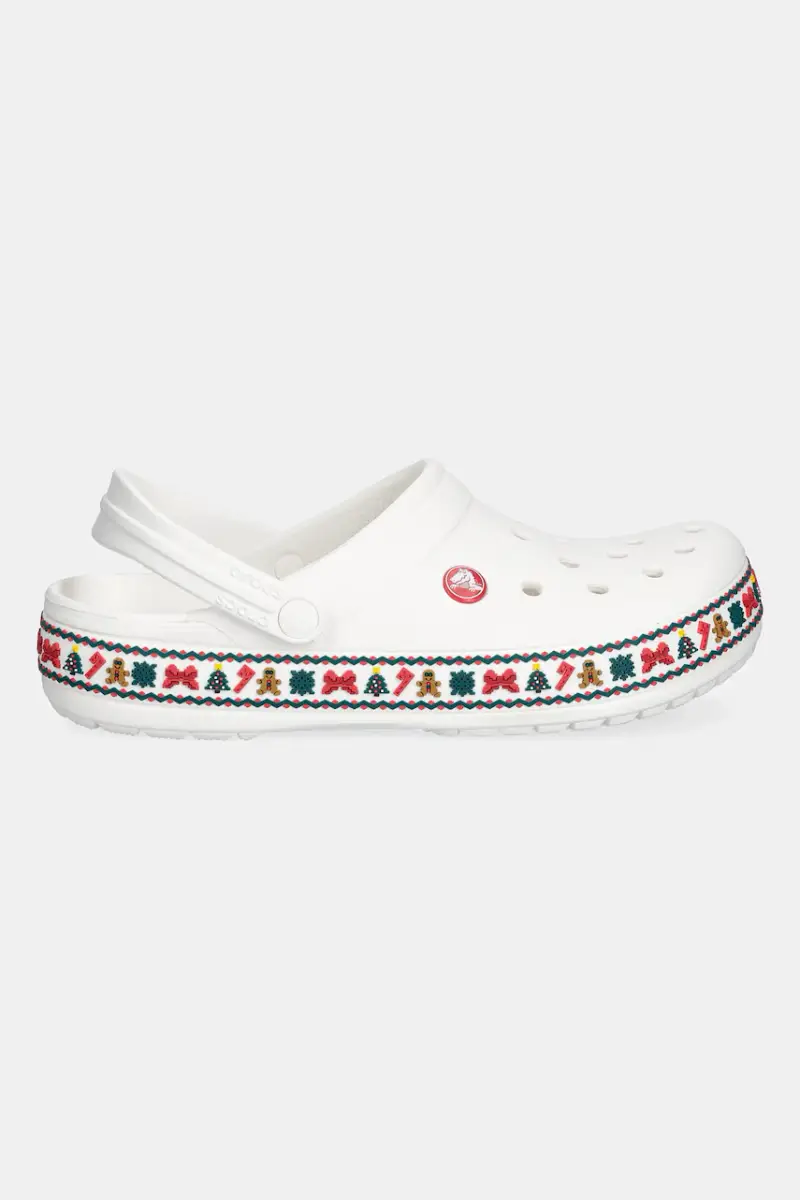 ciabatte slide Crocband Holiday Clog colore bianco 211921 miniatura 2