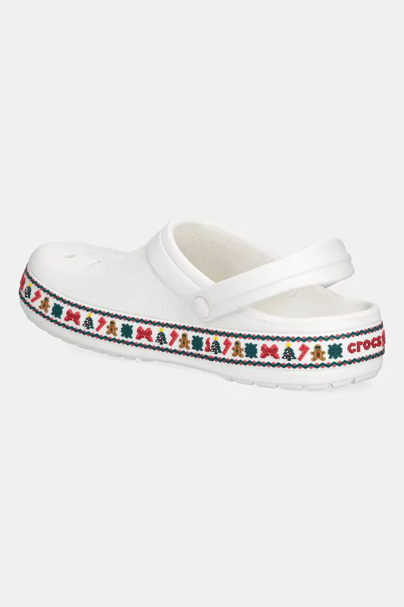 ciabatte slide Crocband Holiday Clog colore bianco 211921 miniatura 3