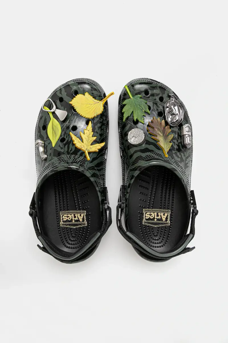 ciabatte slide Crocs x Aries Arise colore nero 211060.001 miniatura 4