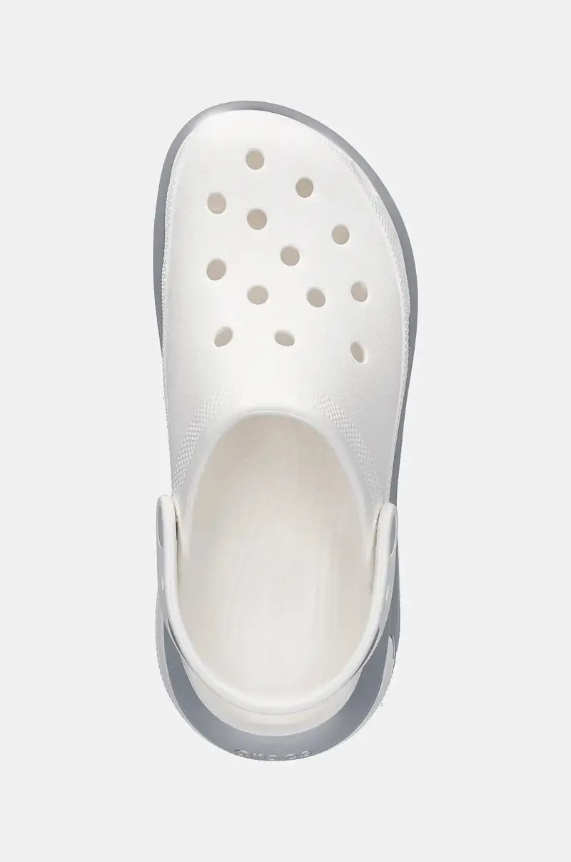 ciabatte slide Mega Crush Metallic Clog donna colore bianco 210368 miniatura 4