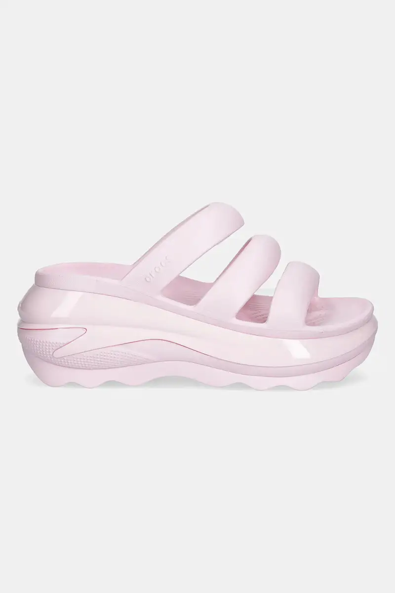 ciabatte slide Mega Crush Tripe Strap donna colore rosa 209842.6ZW miniatura 2