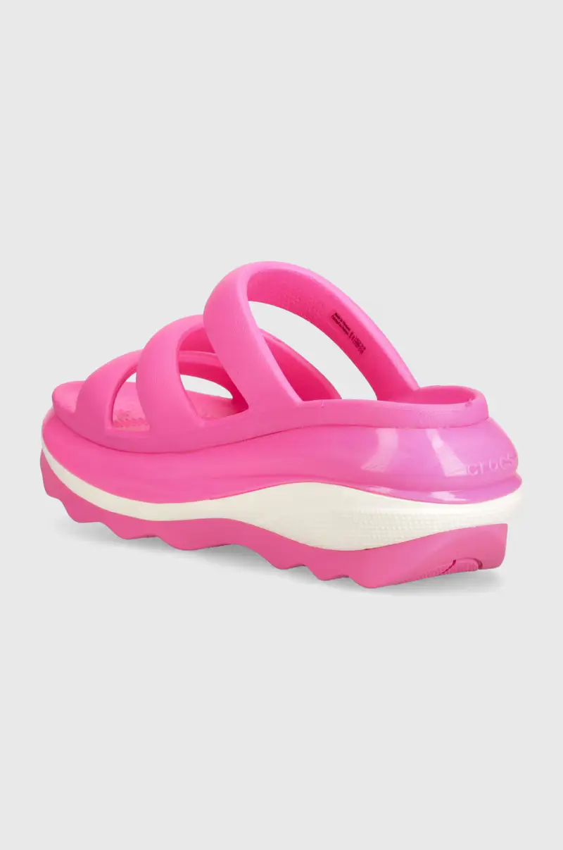 ciabatte slide Mega Crush Triple Strap donna colore rosa 209842 miniatura 3