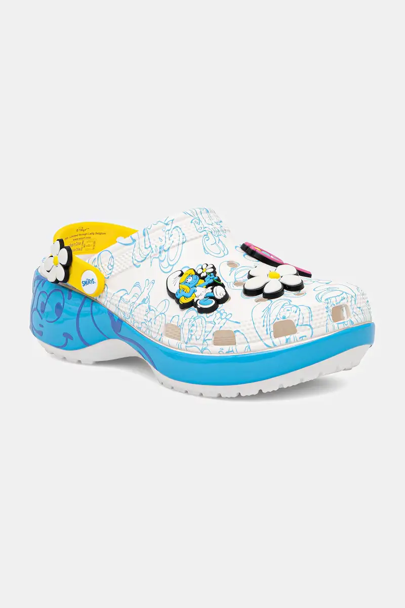 ciabatte slide Smurfs Platform Clog W donna 210822-90H Multicolore
