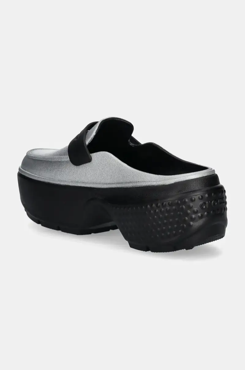 ciabatte slide Stomp Metallic Loafer Clog donna colore argento 210363 miniatura 3