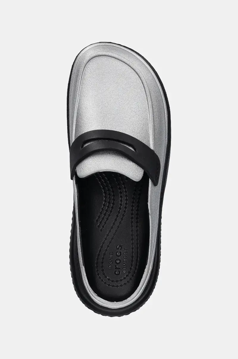 ciabatte slide Stomp Metallic Loafer Clog donna colore argento 210363 miniatura 4