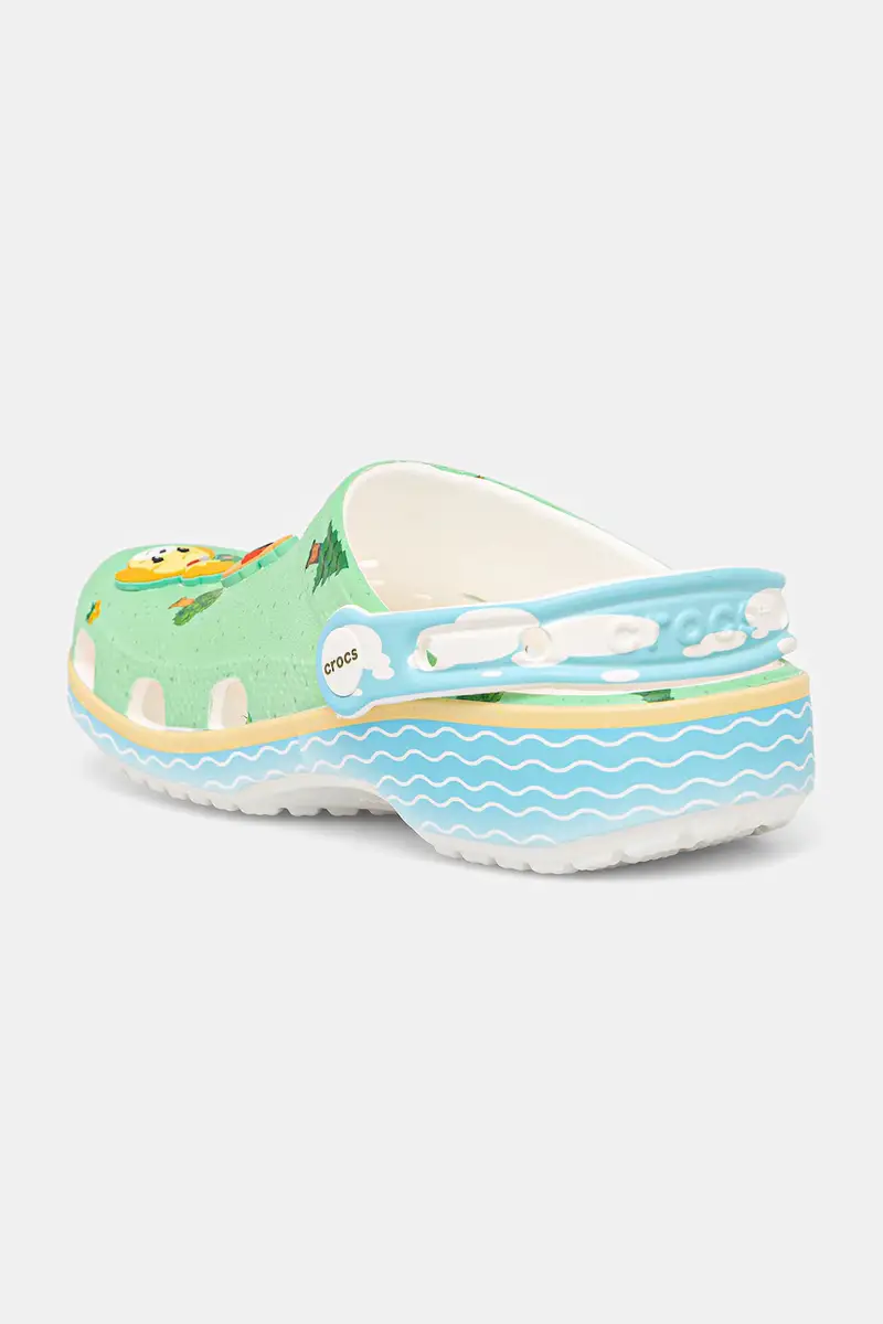 ciabattine per bambini CROCS CLASSIC ANIMAL CROSSING CLOG colore verde 210113 miniatura 4