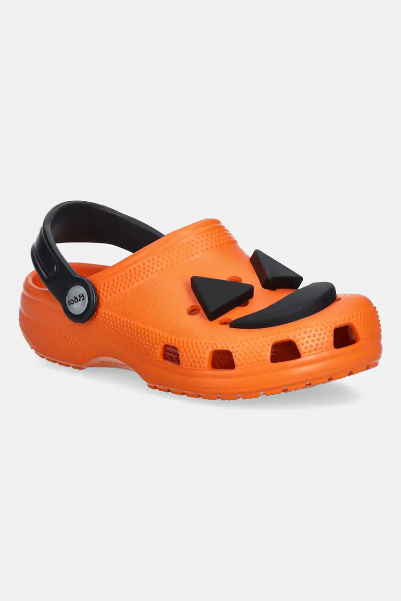 ciabattine per bambini CROCS CLASSIC JACK O LANTERN LIGHTS CLOG colore arancione 211685