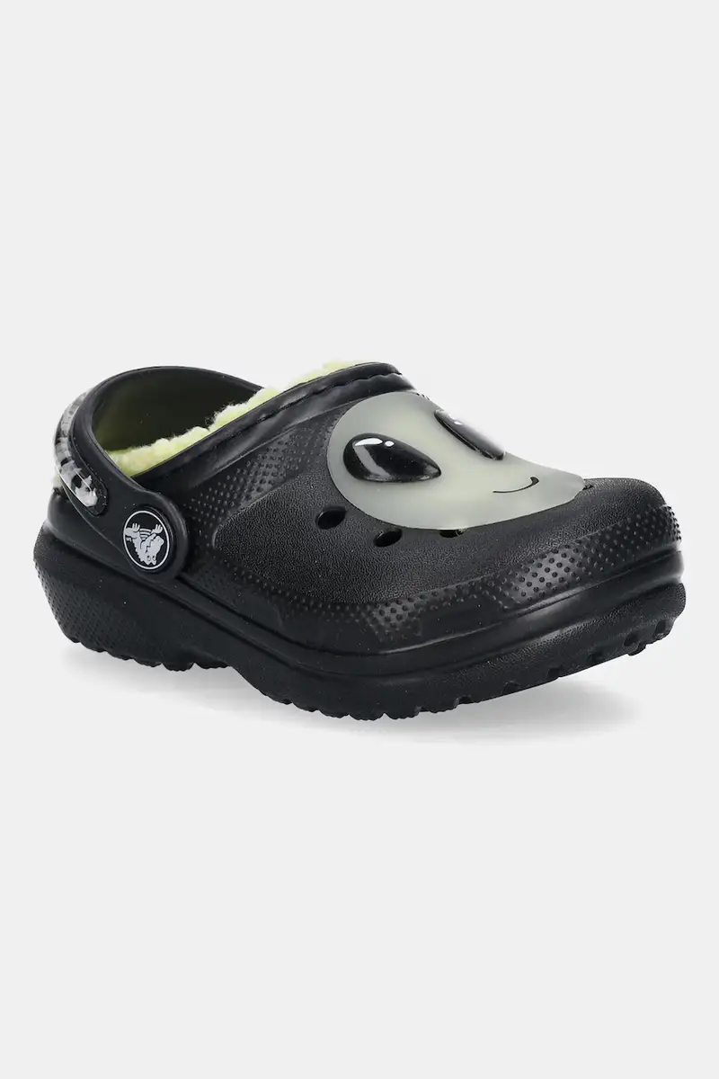 ciabattine per bambini CROCS CLASSIC LINED ALIEN CLOG colore nero 211637