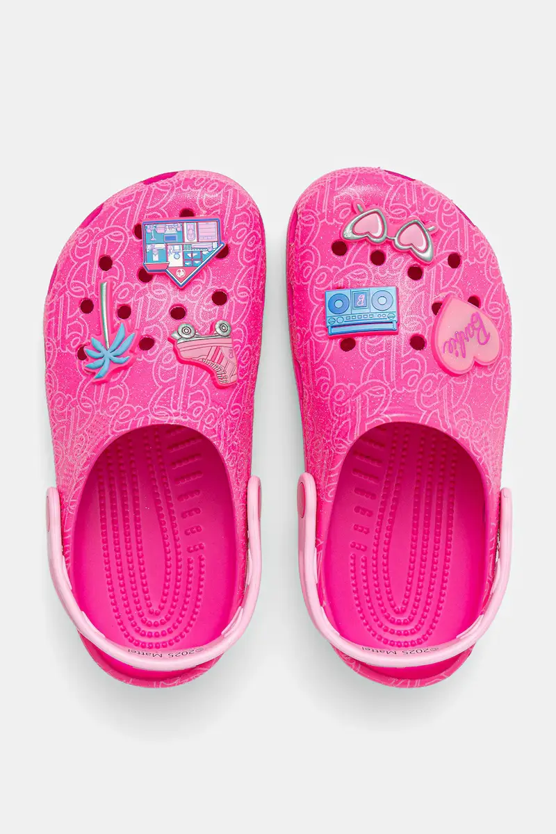 ciabattine per bambini CROCS CLASSIC MATTEL PINK BARBIE CLOG colore rosa 211406 miniatura 2