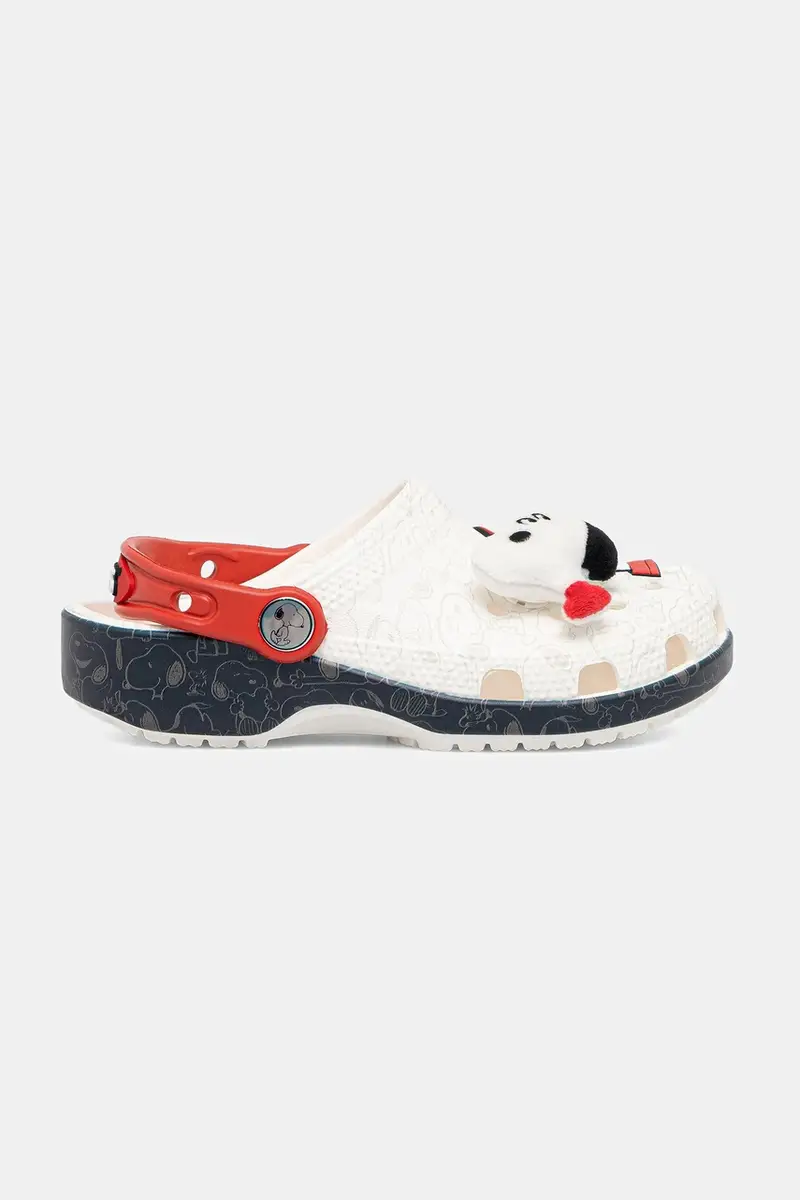 ciabattine per bambini CROCS CLASSIC PEANUTS CLOG colore bianco 211125 miniatura 3