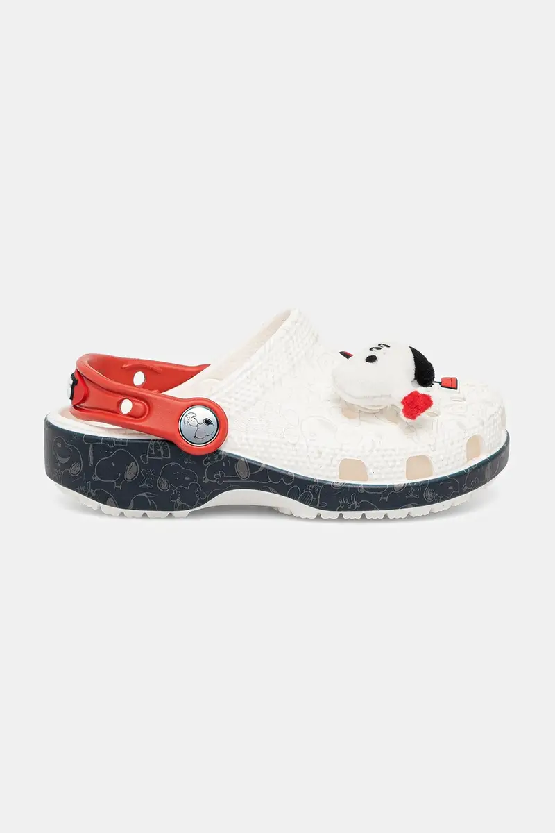 ciabattine per bambini CROCS CLASSIC PEANUTS CLOG colore bianco 211126 miniatura 3