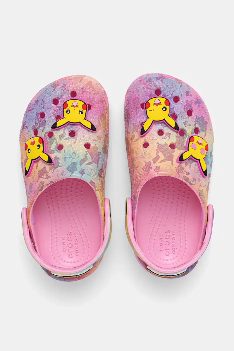ciabattine per bambini CROCS CLASSIC PIKACHU PINK CLOG colore rosa 211229 miniatura 2