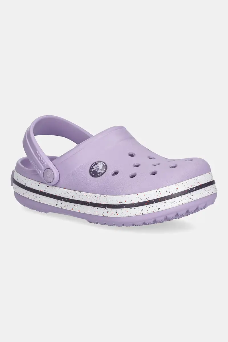 ciabattine per bambini CROCS CROCBAND SPECKLED BAND CLOG colore violetto 211645