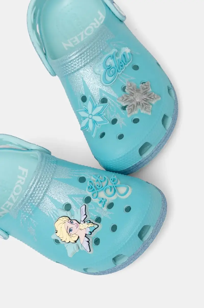 ciabattine per bambini CROCSCLASSIC FROZEN ELSA CLOG colore turchese 210235 miniatura 4