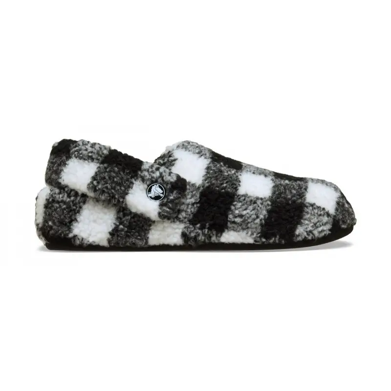 Classic buff check cozzzy slipper Black
