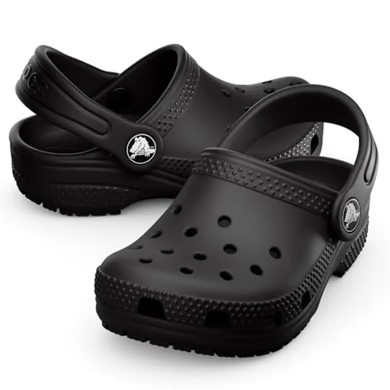 Crocs Classic Clog K, Zoccoli Unisex - Bambini e ragazzi, Nero, 32/33 EU miniatura 2